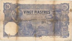 20 Piastres INDOCINA FRANCESE Saïgon 1920 P.041 MB
