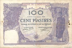 100 Piastres FRENCH INDOCHINA Saïgon 1920 P.042 F
