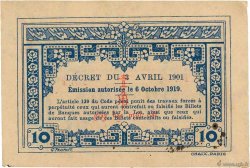 10 Cents FRANZÖSISCHE-INDOCHINA  1919 P.044 VZ