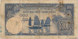 100 Piastres FRENCH INDOCHINA  1940 P.079a G