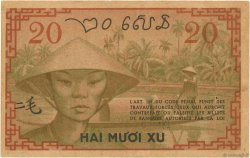 20 Cents FRENCH INDOCHINA  1939 P.086a VF+