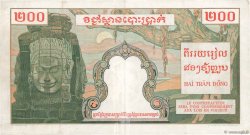 200 Piastres - 200 Riels FRENCH INDOCHINA  1953 P.098 XF-