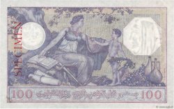100 Francs Spécimen ALGERIA  1928 P.081s SPL+