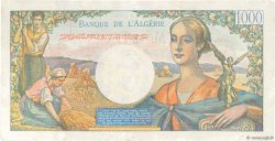 1000 Francs ALGERIA  1945 P.096 AU