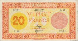 20 Francs Palestine DJIBOUTI  1945 P.15 VF