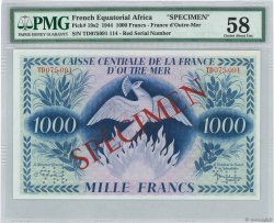 1000 Francs Phénix Spécimen AFRIQUE ÉQUATORIALE FRANÇAISE  1944 P.19s2