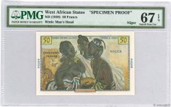 50 Francs Spécimen WEST AFRICAN STATES  1956 P.45s6 UNC