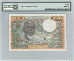 1000 Francs Spécimen WEST AFRIKANISCHE STAATEN  1960 P.103sp fST+