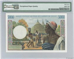 5000 Francs Spécimen WEST AFRIKANISCHE STAATEN Ouagadougou 1960 P.304Csp fST+