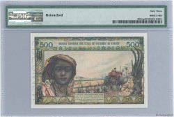 500 Francs Spécimen STATI AMERICANI AFRICANI  1957 P.402Dsp q.FDC