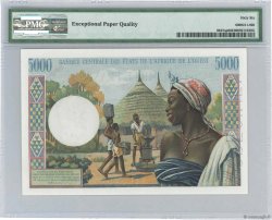 5000 Francs Spécimen ESTADOS DEL OESTE AFRICANO Lomé 1960 P.804Tsp SC+