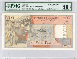 5000 Francs Spécimen ALGERIA  1949 P.109s