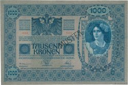 1000 Kronen Spécimen AUSTRIA  1902 P.008s q.FDC