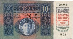 10 Kronen Spécimen ÖSTERREICH  1915 P.019s