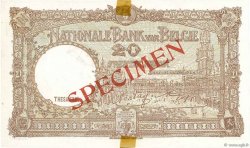 20 Francs Spécimen BELGIEN  1940 P.111s VZ