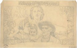 5000 Francs FAMILLE BRETONNE Non émis FRANCE  1942 F- VF