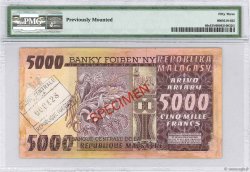 5000 Francs - 1000 Ariary Spécimen MADAGASKAR  1974 P.066s VZ+