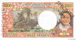 1000 Francs Spécimen NOUVELLE CALÉDONIE  1971 P.64bs FDC