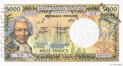 5000 Francs Spécimen NOUVELLE CALÉDONIE  1982 P.65cs FDC