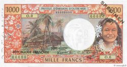 1000 Francs Spécimen TAHITI  1982 P.27cs var UNC