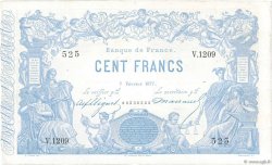 100 Francs type 1862 - Bleu à indices Noirs FRANCE  1877 F.A39.13 F+