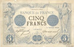 5 Francs NOIR FRANCIA  1873 F.01.23 q.BB