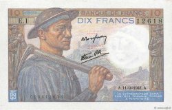 10 Francs MINEUR FRANCIA  1941 F.08.01