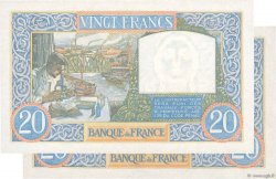 20 Francs TRAVAIL ET SCIENCE Consécutifs FRANCIA  1940 F.12.11 SC+