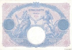 50 Francs BLEU ET ROSE FRANCIA  1921 F.14.34 MBC