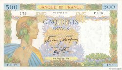 500 Francs LA PAIX FRANCIA  1941 F.32.17 EBC+