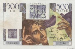 500 Francs CHATEAUBRIAND FRANKREICH  1945 F.34.01 VZ