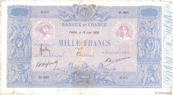 1000 Francs BLEU ET ROSE FRANKREICH  1903 F.36.17