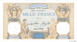 1000 Francs CÉRÈS ET MERCURE FRANCE  1937 F.37.10 AU-