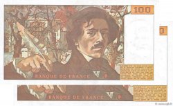 100 Francs DELACROIX modifié Consécutifs FRANKREICH  1978 F.69.01c VZ