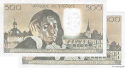 500 Francs PASCAL Consécutifs FRANCIA  1981 F.71.25 AU