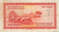 5 Pounds SOUTH WEST AFRICA  1958 P.12b BC