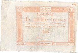 1000 Francs Fauté FRANCE  1795 Ass.50a