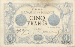 5 Francs NOIR FRANCIA  1872 F.01.13