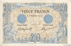 20 Francs NOIR FRANCIA  1904 F.09.03 q.SPL