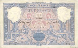 100 Francs BLEU ET ROSE FRANKREICH  1906 F.21.20 fSS