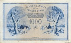 1000 Francs Phénix AFRIQUE ÉQUATORIALE FRANÇAISE Brazzaville 1941 P.14a VF