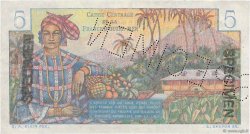 5 Francs Bougainville Spécimen AFRIQUE ÉQUATORIALE FRANÇAISE  1946 P.20Bs fVZ