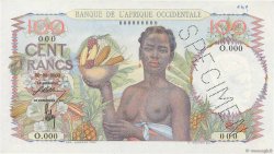 100 Francs Spécimen FRENCH WEST AFRICA  1945 P.40s q.AU