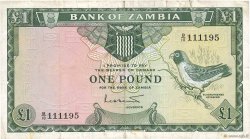 1 Pound ZAMBIA  1964 P.02a F-