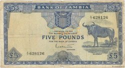 5 Pounds ZAMBIA  1964 P.03a B