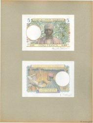 5 Francs Épreuve FRENCH WEST AFRICA  1934 P.21s ST