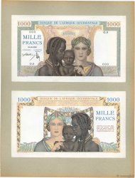 1000 Francs Épreuve FRENCH WEST AFRICA  1936 P.24p
