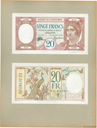 20 Francs Épreuve DSCHIBUTI   1932 P.07ap