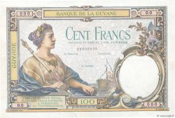 100 Francs Épreuve FRENCH GUIANA  1927 P.08s