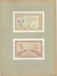 5 Francs Épreuve MADAGASCAR  1926 P.035p UNC